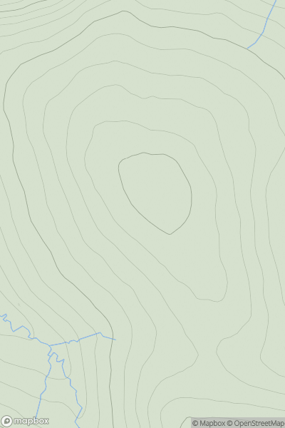 Thumbnail image for Sand Hill [Tomintoul to Banff] showing contour plot for surrounding peak